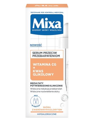 MIXA Lab serum przeciw przebarwieniom Witamina CG + Kwas Glikolowy 30ml