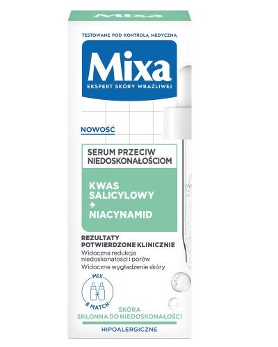 MIXA Lab serum przeciw niedoskonałościom Kwas Salicylowy + Niacynamid 30ml