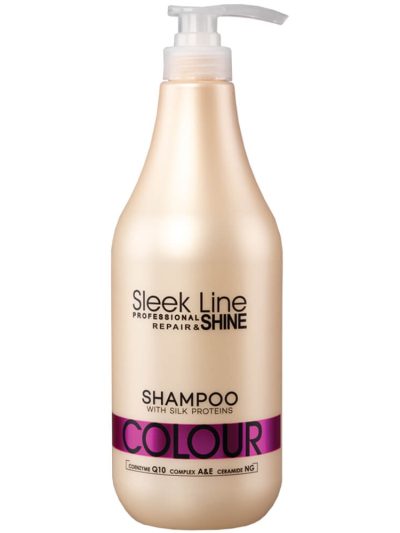 Stapiz Sleek Line Colour Shampoo szampon z jedwabiem do włosów farbowanych 1000ml