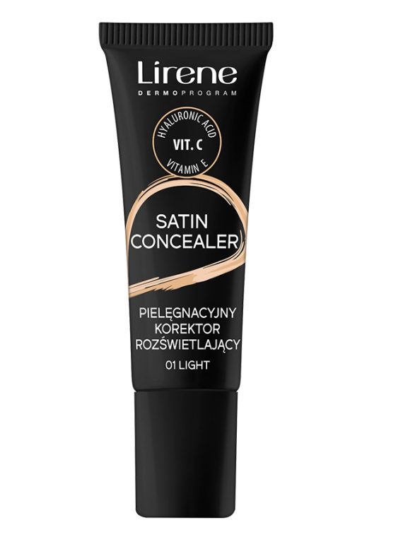 Lirene Satin Concealer pielęgnacyjny korektor rozjaśniający 01 Light 10ml