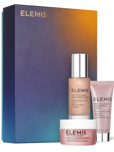 ELEMIS The Pro-Collagen Rose Icons zestaw balsam oczyszczający 15ml + serum do twarzy 30ml + krem do twarzy 15ml