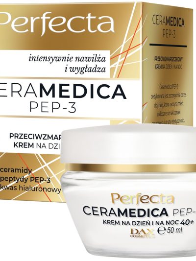 Perfecta Ceramedica Pep-3 przeciwzmarszczkowy krem na dzień i na noc 40+ 50ml