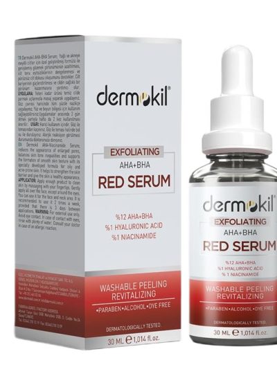 Dermokil Exfoliating Aha+Bha Niacinamide Red Serum złuszczające serum do twarzy 30ml