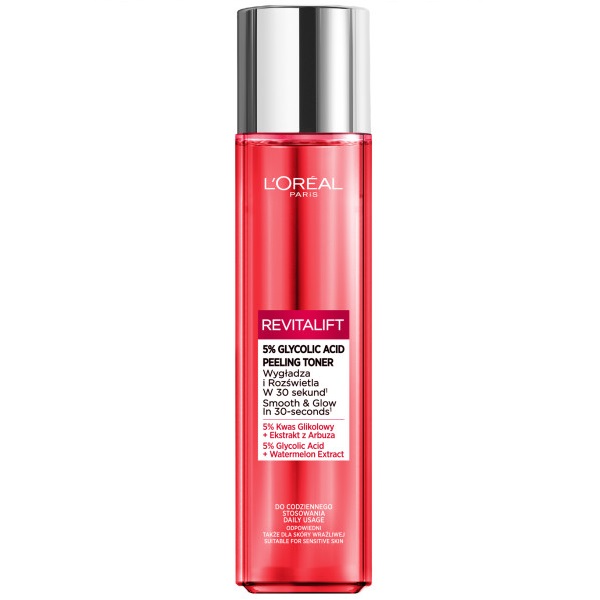 L'Oreal Paris Revitalift złuszczający tonik z kwasem glikolowym 180ml