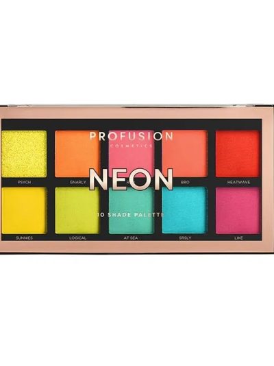 Profusion Neon Eyeshadow Palette paleta 10 cieni do powiek