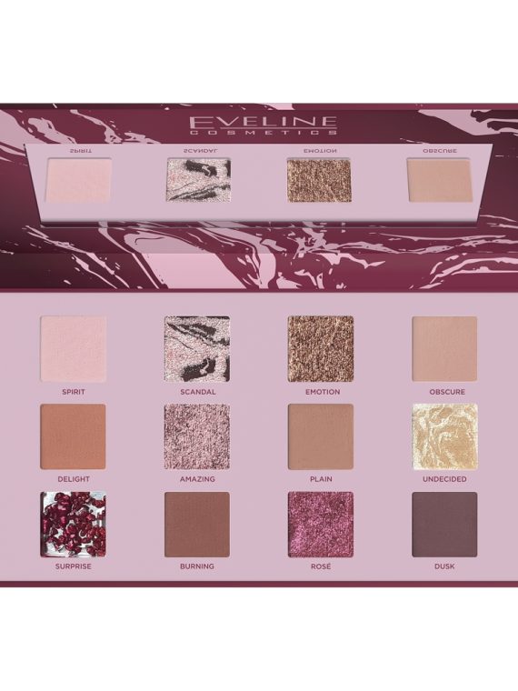 Eveline Cosmetics Shocking Nudes Eyeshadow Palette paleta 12 cieni do powiek 9.6g