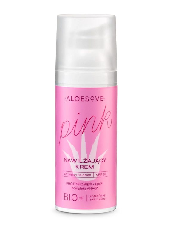 ALOESOVE Pink nawilżający krem do twarzy na dzień SPF30 50ml