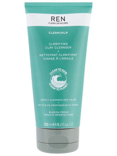 REN Clearcalm Clarifying Clay Cleanser głęboko oczyszczający żel do twarzy 150ml