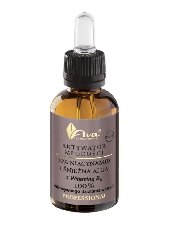 Ava Laboratorium Aktywator Młodości PLUS serum 10% Niacynamid i Śnieżna Alga 30ml