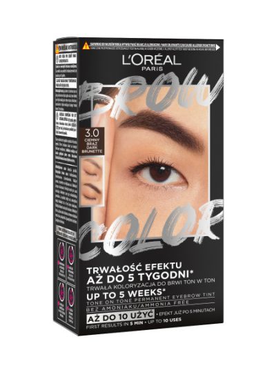 L'Oreal Paris Brow Color zestaw do koloryzacji brwi 3.0 Dark Brunette