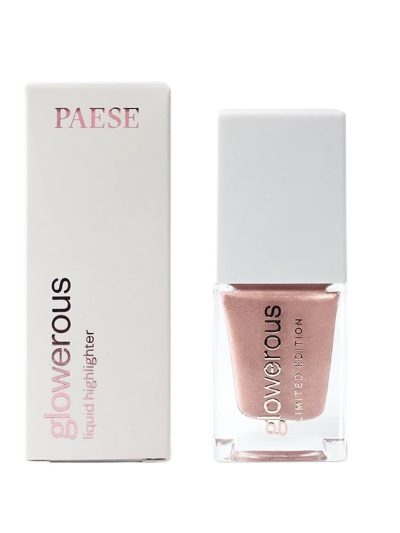 Paese Glowerous Limited Edition rozświetlacz w płynie do twarzy i ciała Sparkle Rose 16ml