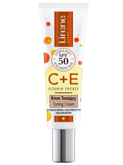 Lirene C+E Vitamin Energy krem tonujący SPF50 30ml