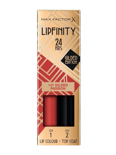 Max Factor Lipfinity Lip Colour 24h dwufazowa szminka o długotrwałym efekcie 147 Gilded Passion 4.2ml