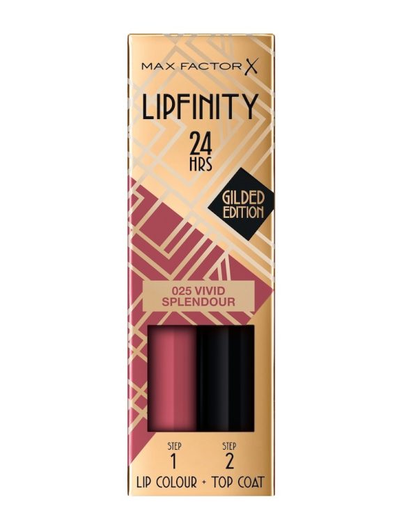 Max Factor Lipfinity Lip Colour 24h dwufazowa szminka o długotrwałym efekcie 025 Vivid Splendour 4.2ml