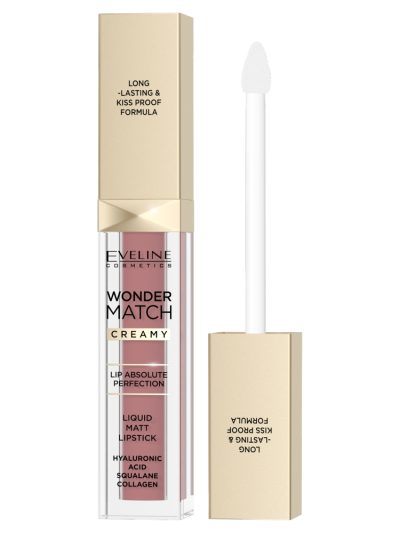 Eveline Cosmetics Wonder Match matowa pomadka w płynie 05 Sweet Nude 6.8ml