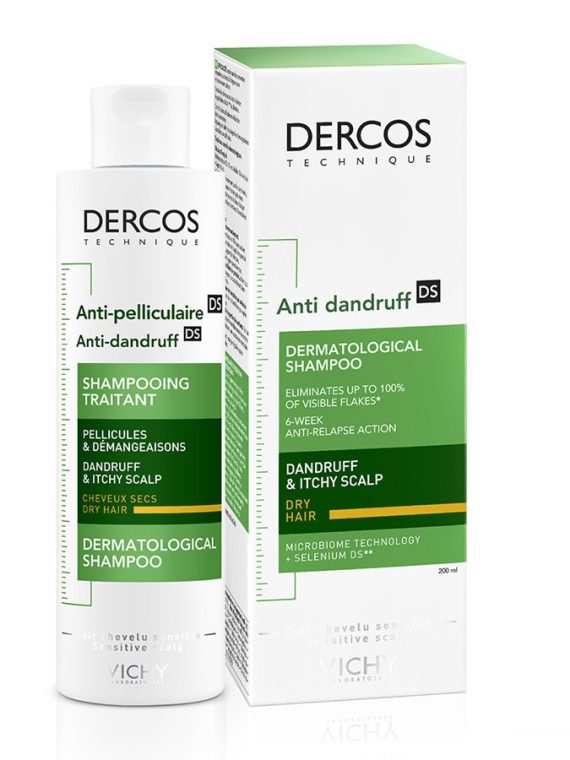 Vichy Dercos Anti-Dandruff Shampoo szampon przeciwłupieżowy do włosów suchych 200ml