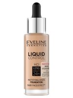 Eveline Cosmetics Liquid Control HD matujący podkład do twarzy z niacynamidem 055 Honey 32ml