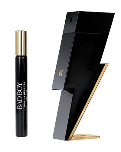 Carolina Herrera Bad Boy edt zestaw 100ml + podróżny atomizer 10ml