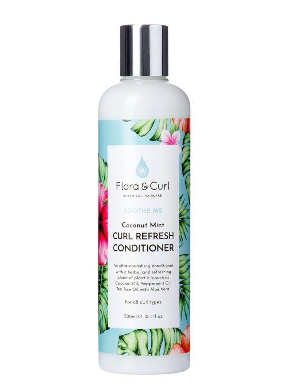 Flora & Curl Coconut Mint Curl Refresh Conditioner odświeżająca odżywka do włosów kręconych 300ml