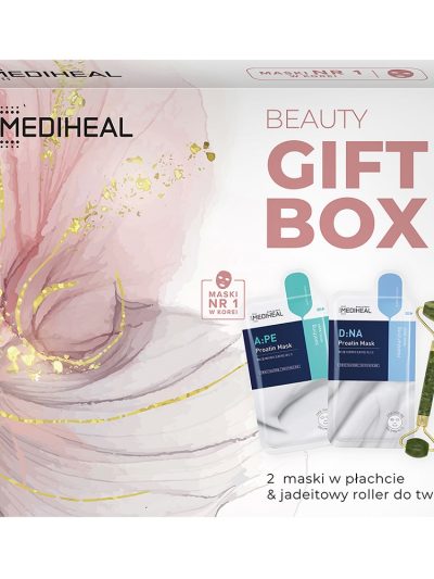 Mediheal Beauty Gift Box zestaw maski w płachcie + jadeitowy roller do twarzy