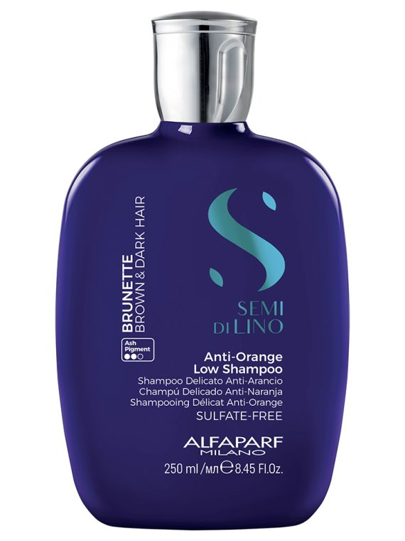 Alfaparf Semi Di Lino Brunette szampon niwelujący pomarańczowe i miedziane refleksy 250ml