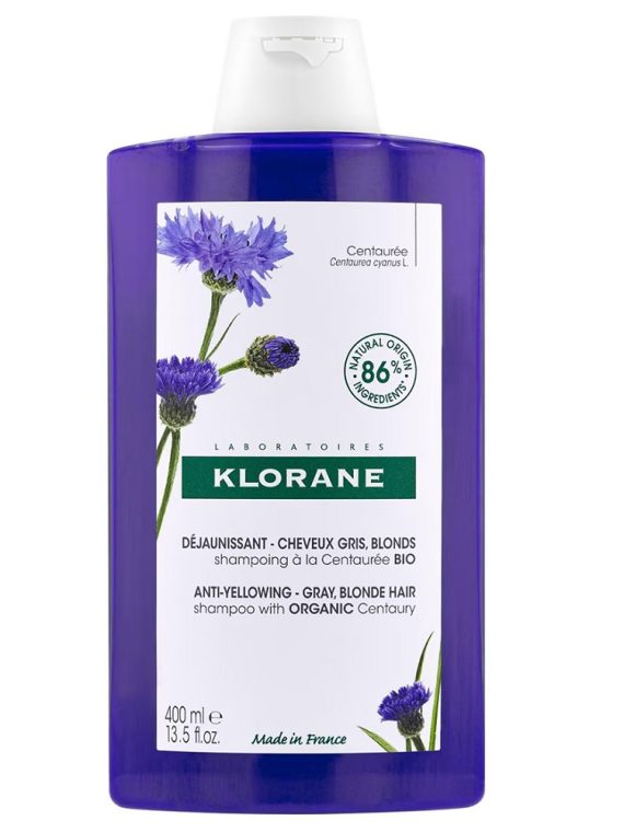 Klorane Anti-Yellowing Shampoo szampon niwelujący żółte odcienie 400ml