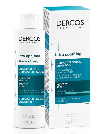 Vichy Dercos Ultra Soothing szampon ultrakojący do włosów normalnych i przetłuszczających się 200ml