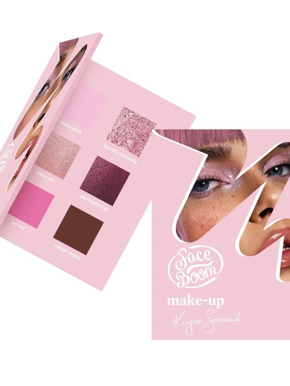 Face Boom Eyeshadow Palette paleta cieni do powiek Pink Power Girl 9g