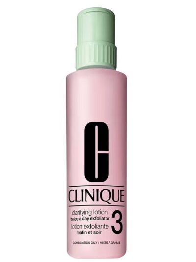 Clinique Clarifying Lotion 3 płyn złuszczający do twarzy dla skóry mieszanej w kierunku tłustej 487ml