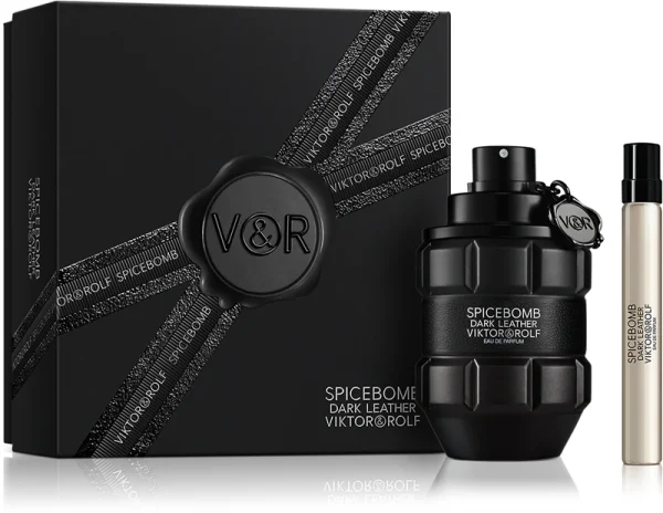 Viktor&Rolf Spicebomb Dark Leather edp zestaw  90 ml + podróżny atomizer 10 ml