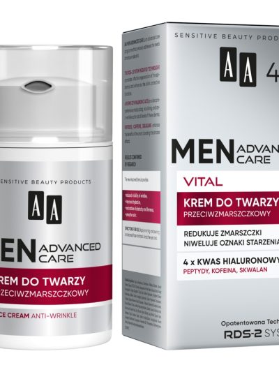 AA Men Advanced Care Vital 40+ krem do twarzy przeciwzmarszczkowy 50ml