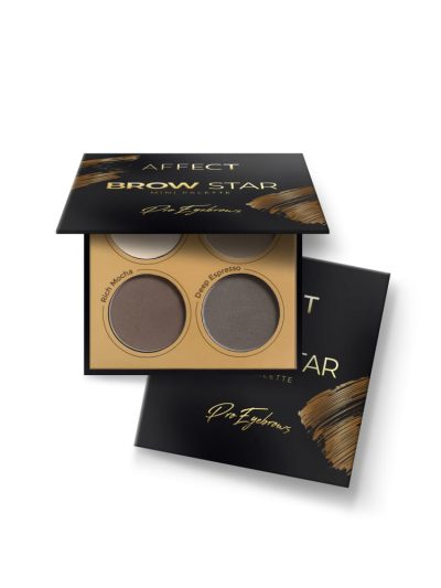 Affect Brow Star mini paleta cieni prasowanych do brwi 6g