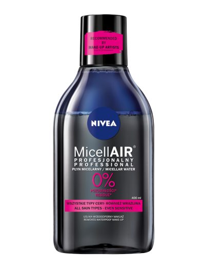 Nivea MicellAir Skin Breathe profesjonalny płyn micelarny - makijaż wodoodporny 400ml