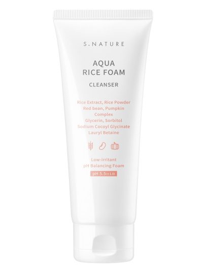 S.NATURE Aqua Rice Foam Cleanser ryżowa pianka do mycia twarzy 160ml