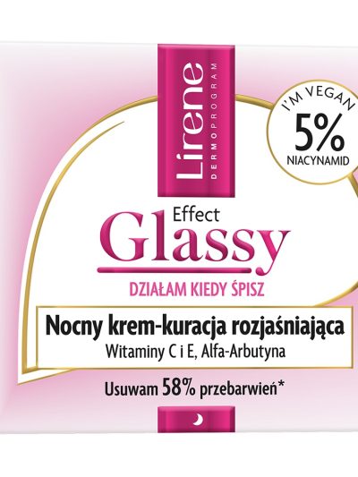 Lirene Effect Glassy nocny krem-kuracja rozjaśniająca 50ml