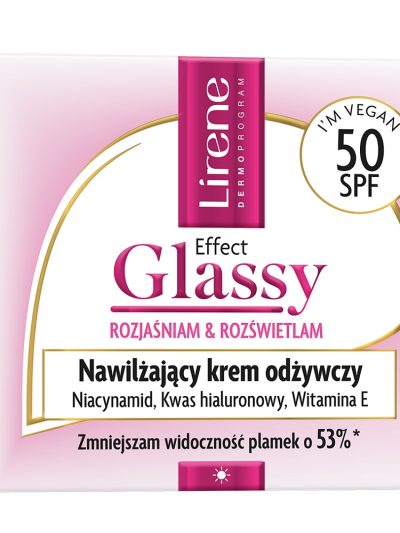 Lirene Effect Glassy nawilżający krem odżywczy SPF50 50ml