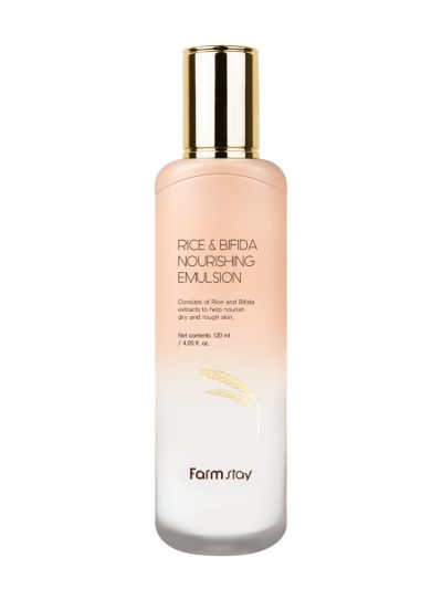 FarmStay Rice & Bifida Nourishing Emulsion odżywcza emulsja do twarzy z ryżem i fermentami 120ml