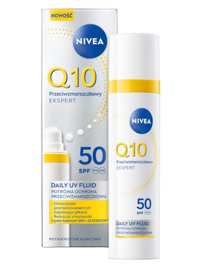 Nivea Q10 Przeciwzmarszczkowy Ekspert daily UV fluid SPF50 40ml