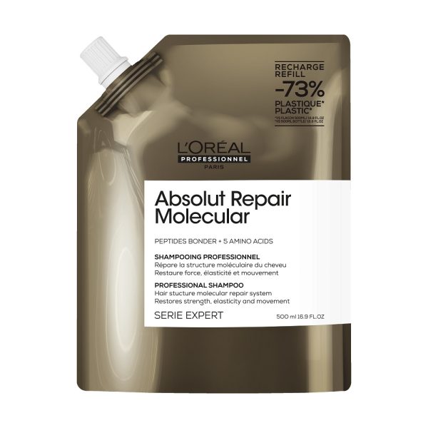L'Oreal Professionnel Serie Expert Absolut Repair Molecular szampon wzmacniający strukturę włosów refill 500ml