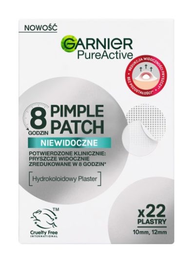 Garnier Pure Active niewidoczne hydrokoloidowe plastry na niedoskonałości 22szt