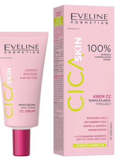 Eveline Cosmetics Cica Skin krem CC nawilżająco-tonujący 30ml