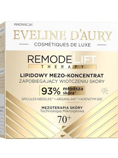 Eveline Cosmetics Eveline d'Aury Remodelift Therapy lipidowy mezo-koncentrat 70+ 50ml