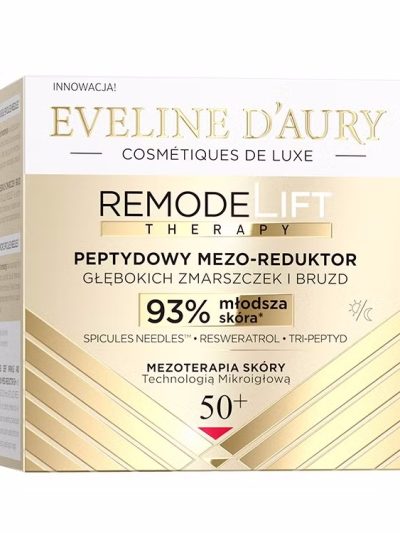 Eveline Cosmetics Eveline d'Aury Remodelift Therapy peptydowy mezo-reduktor głębokich zmarszczek i bruzd 50+ 50ml