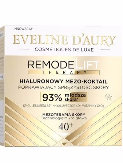 Eveline Cosmetics Eveline d'Aury Remodelift Therapy hialuronowy mezo-koktail poprawiający sprężystość skóry 40+ 50ml