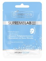 Bielenda Professional SupremeLab Hydra Glow maska kojąco-nawilżająca z kwasem poliglutaminowym i ekstraktem ze śluzu ślimaka 20g
