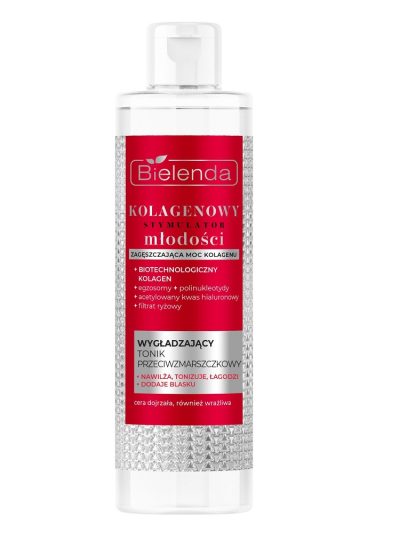 Bielenda Kolagenowy Stymulator Młodości wygładzający tonik przeciwzmarszczkowy 200ml