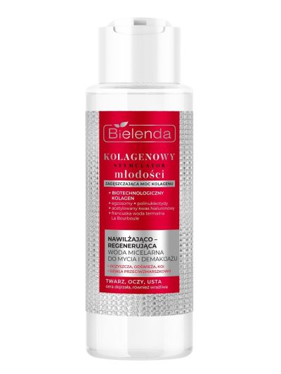 Bielenda Kolagenowy Stymulator Młodości nawilżająco-regenerująca woda micelarna do mycia i demakijażu 400ml