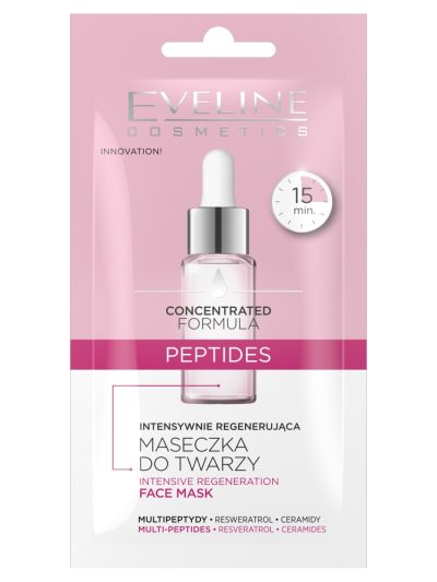 Eveline Cosmetics Skoncentrowana formuła intensywnie regenerująca maseczka do twarzy Peptides 8ml