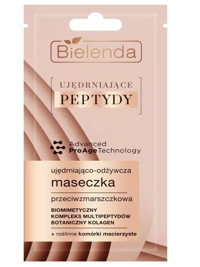 Bielenda Ujędrniające Peptydy ujędrniająco-odżywcza maseczka przeciwzmarszczkowa 8g