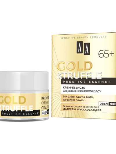 AA Gold & Truffles Prestige Essence 65+ głęboko odbudowujący krem-esencja 50ml